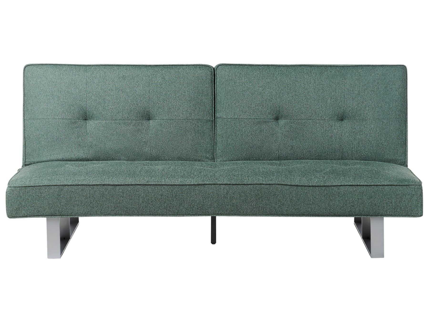 Sofa Bed DUBLIN Fabric Green 3 Seater