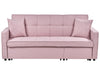 Sofa Bed Fabric Pastel Pink 2 Seater