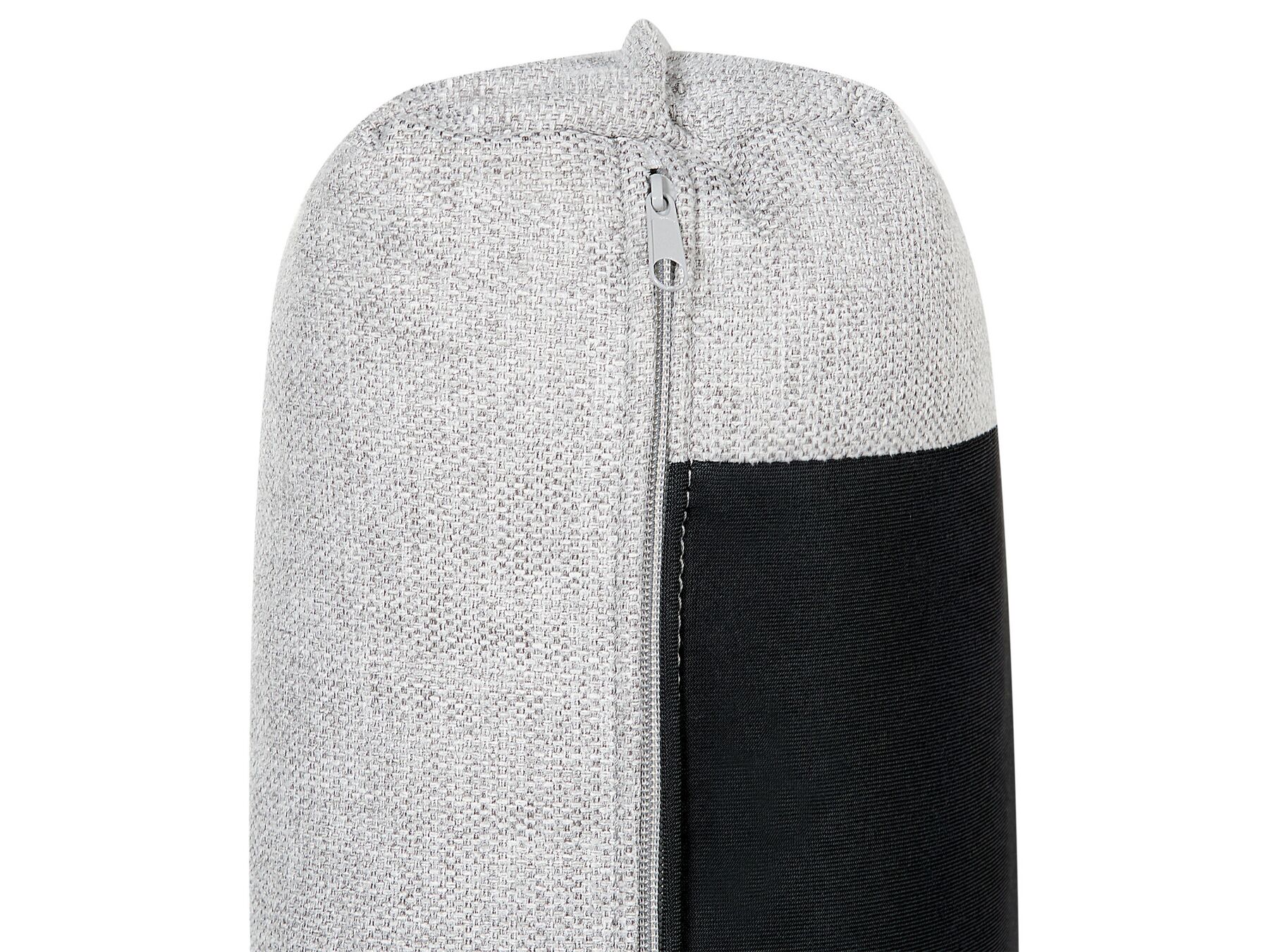 Right Hand Linen Corner Sofa Light Grey ELGA