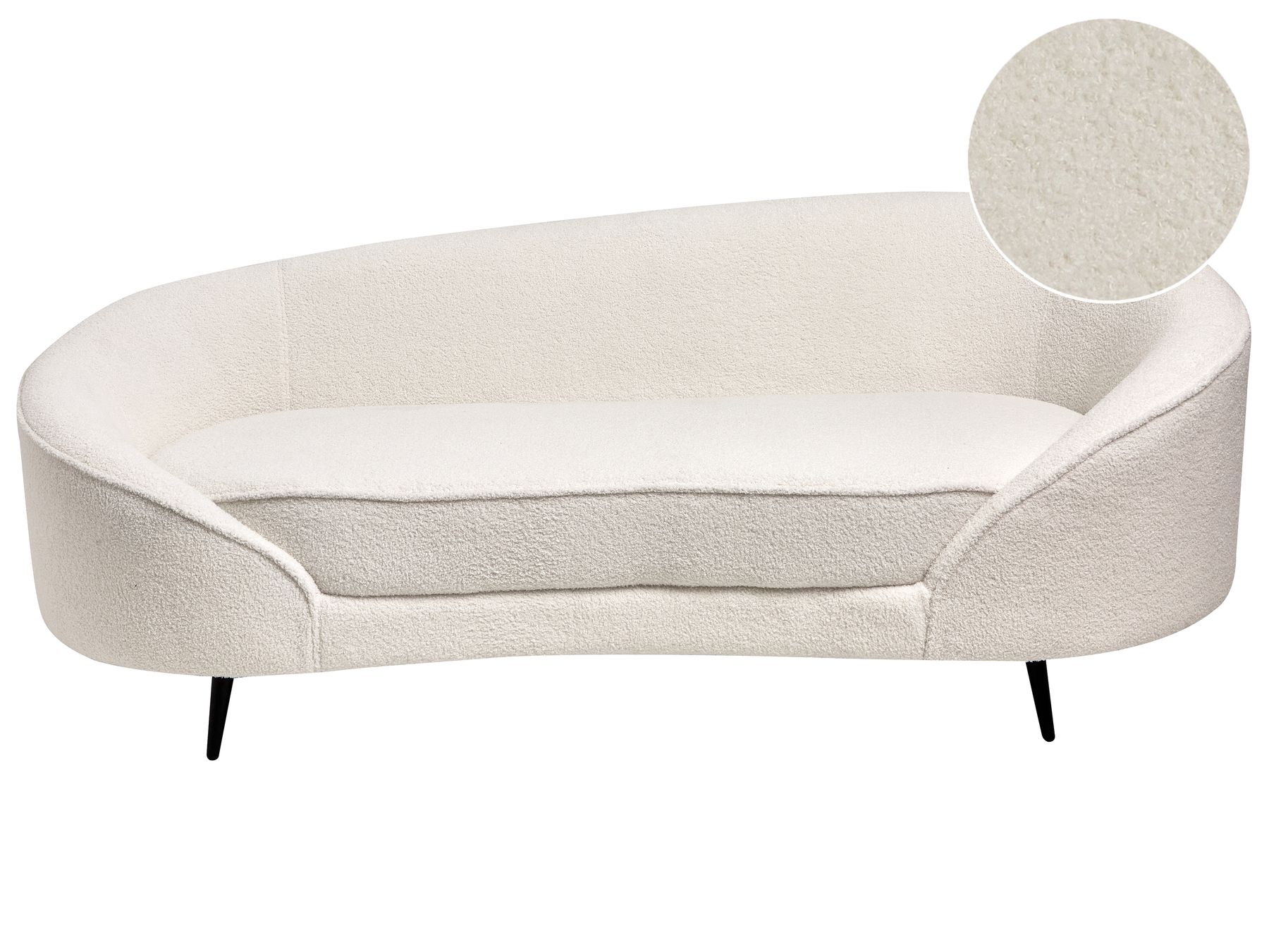 Boucle Sofa White SAVAR