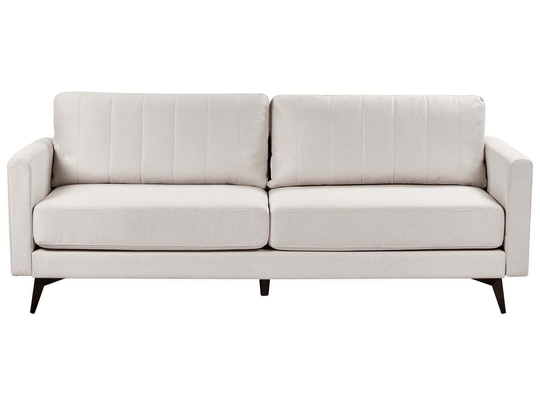 3 Seater Fabric Sofa Light Beige MALA