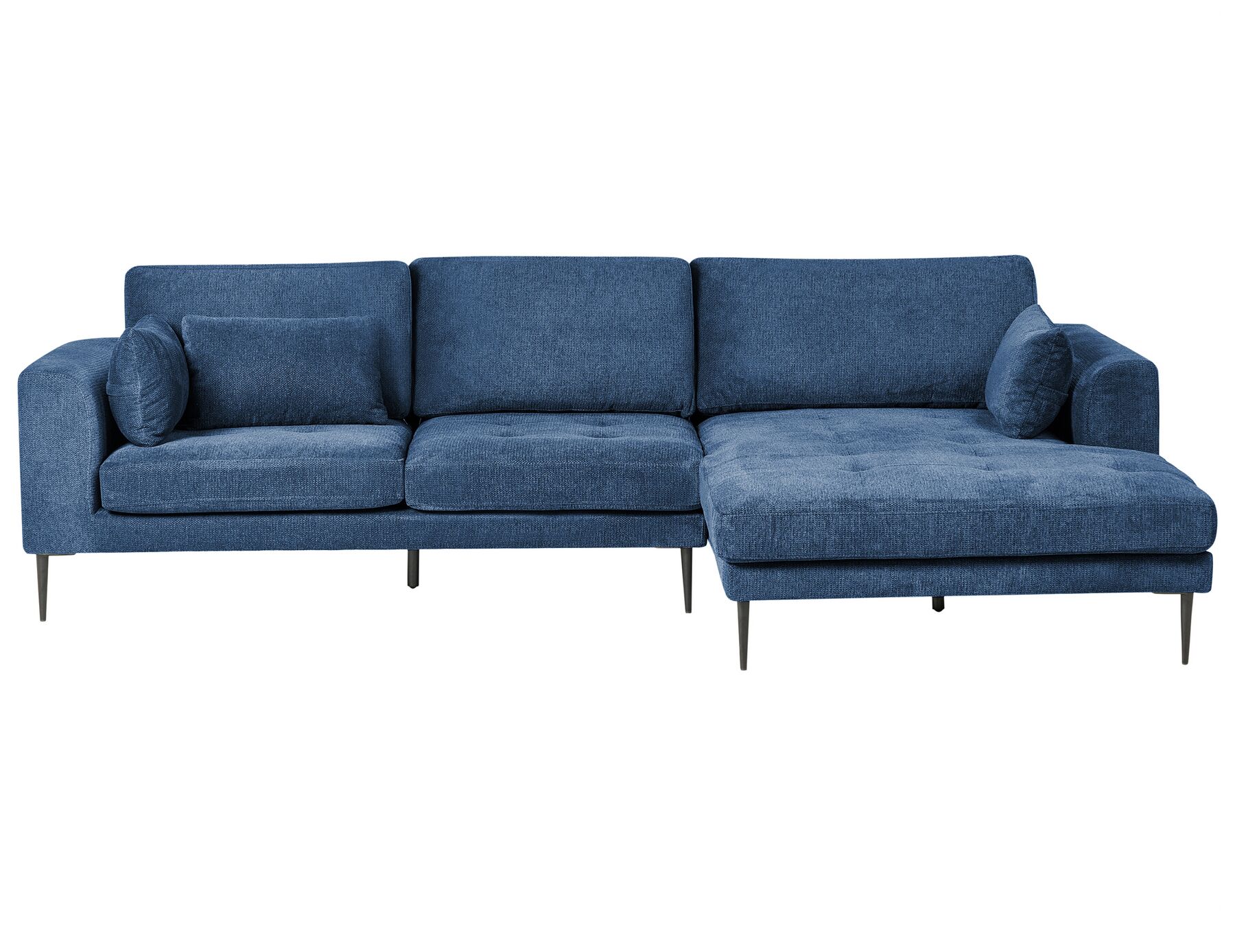 Corner Sofa FLAM Fabric Blue 3 Seater Left Hand