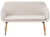 2 Seater Fabric Kitchen Sofa Light Beige