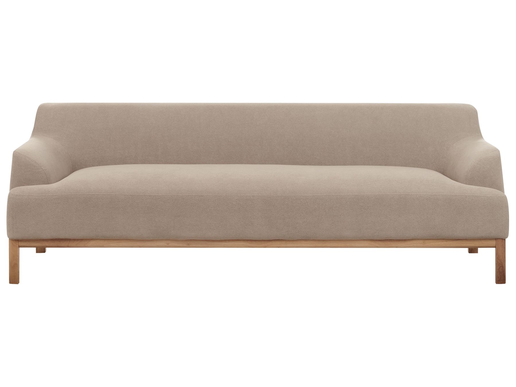 3 Seater Fabric Sofa Taupe SOSJO