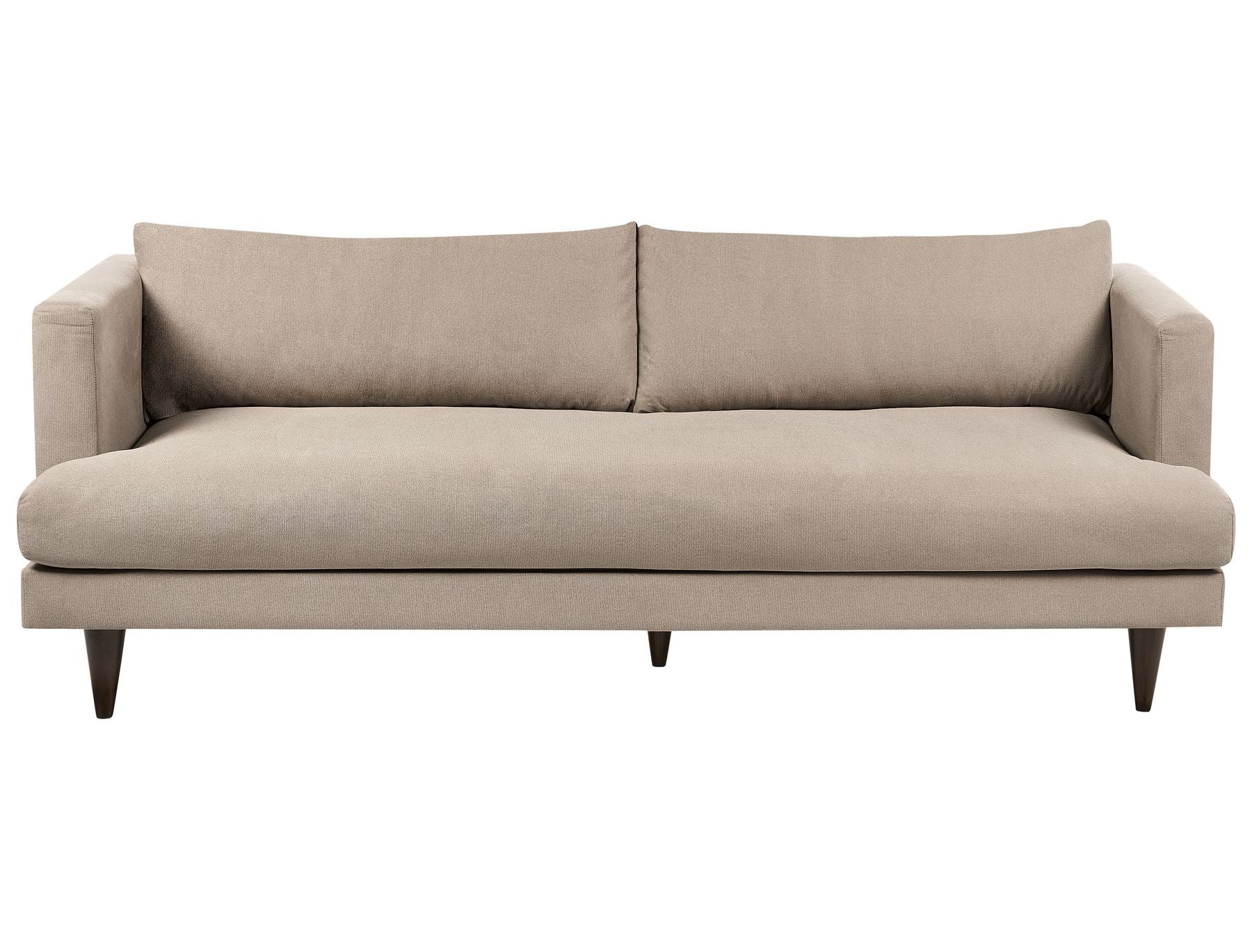 3 Seater Fabric Sofa Light Brown JARPEN