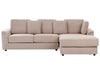 Corner Sofa Fabric Taupe 4 Seater Left Hand
