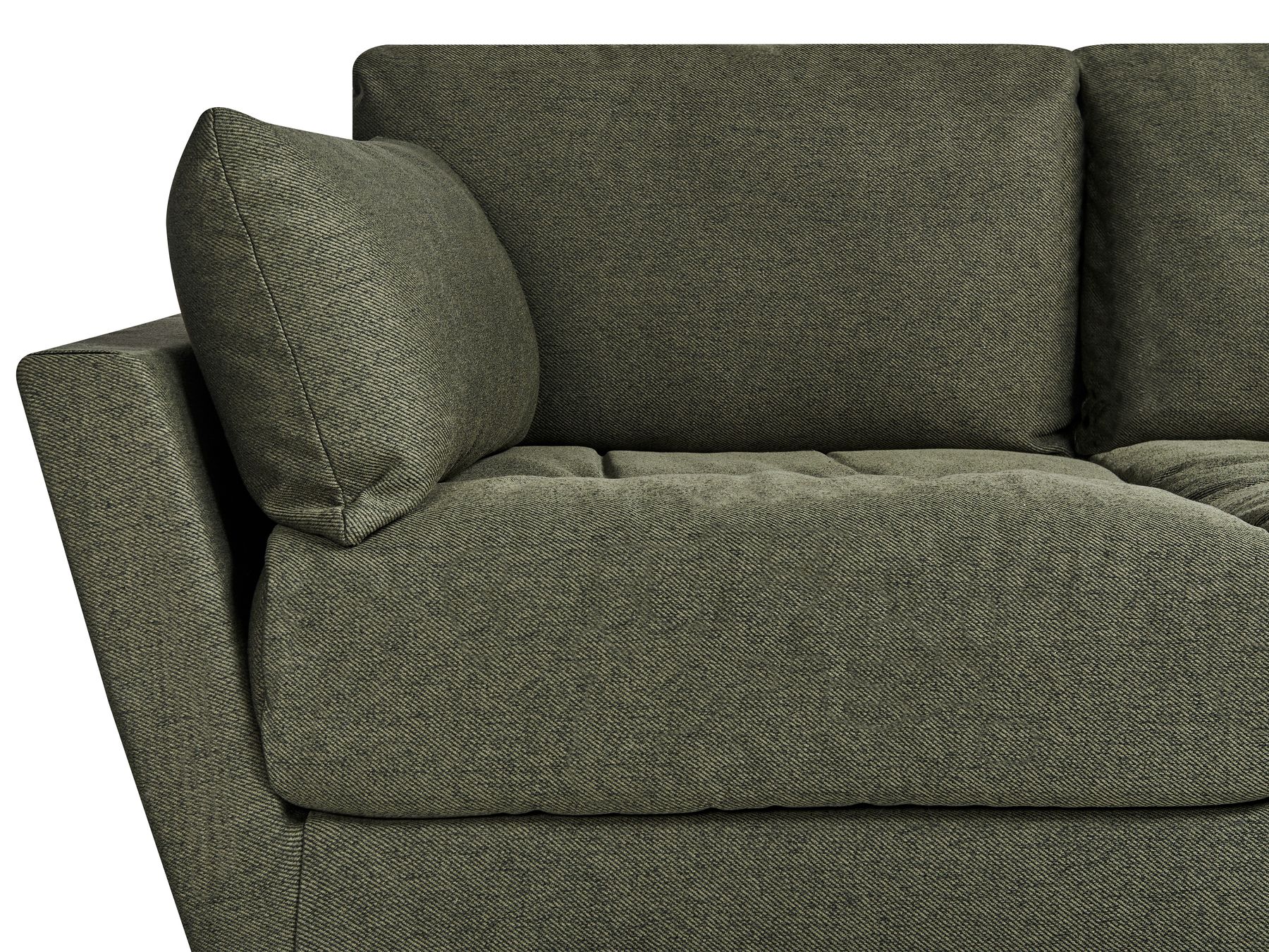 4 Seater Fabric Sofa Green NENOLA
