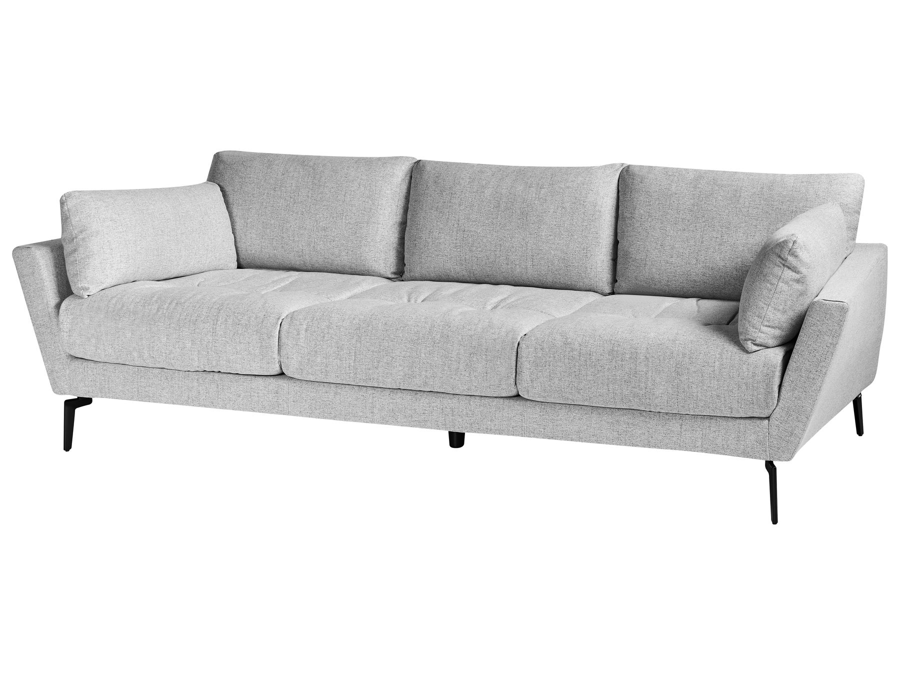 4 Seater Fabric Sofa Grey NENOLA