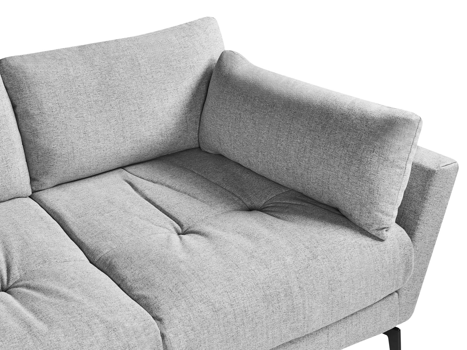 4 Seater Fabric Sofa Grey NENOLA