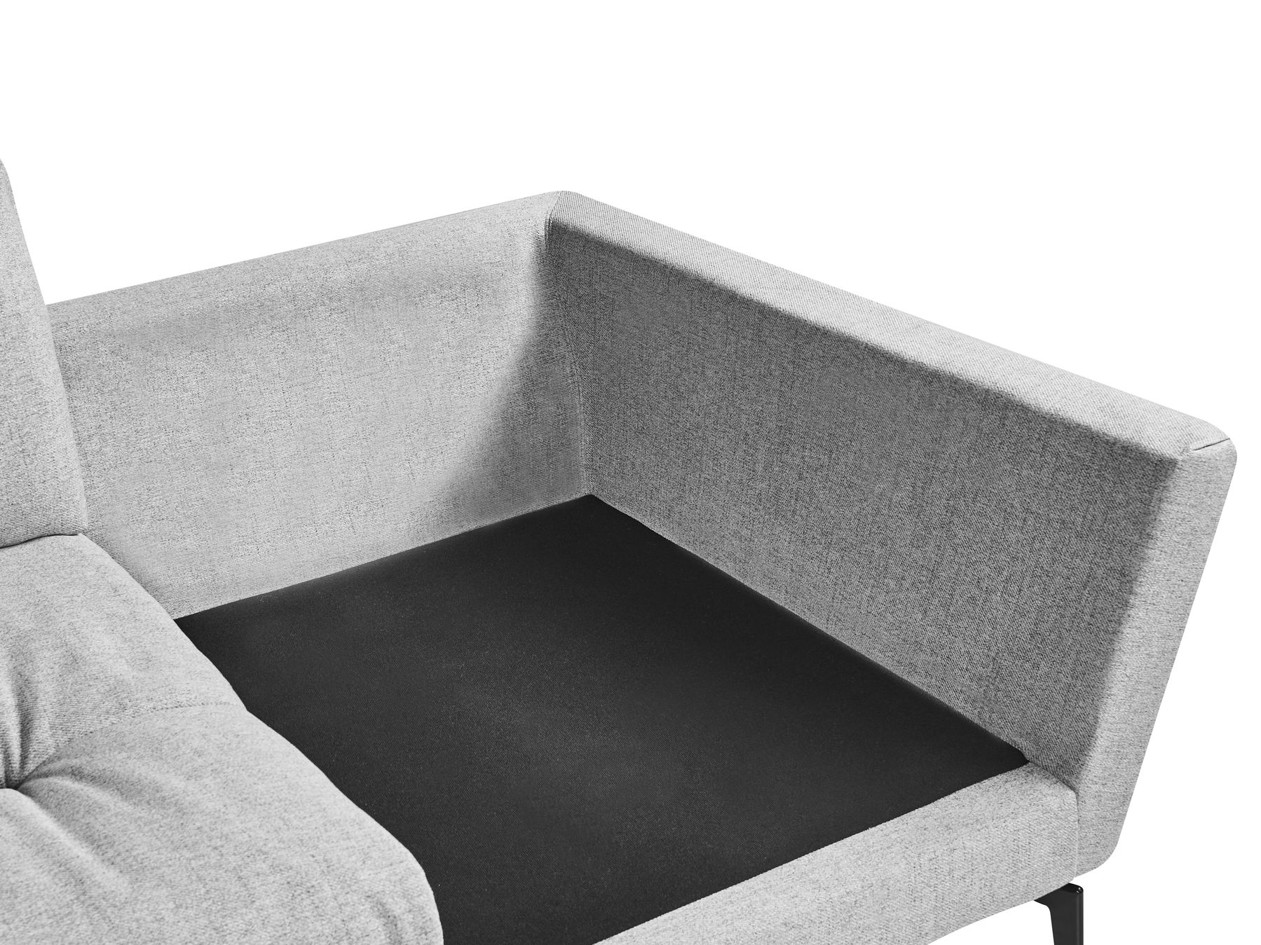 4 Seater Fabric Sofa Grey NENOLA