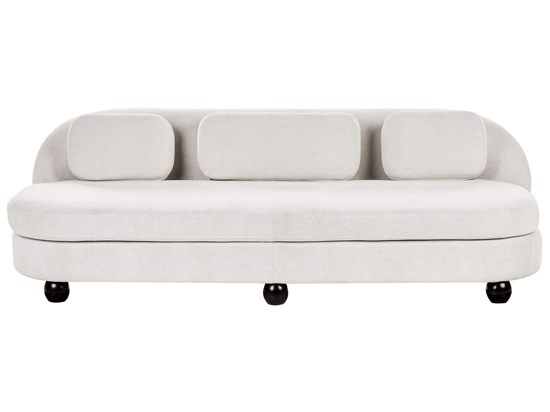 3 Seater Fabric Sofa Off-White FANSEN