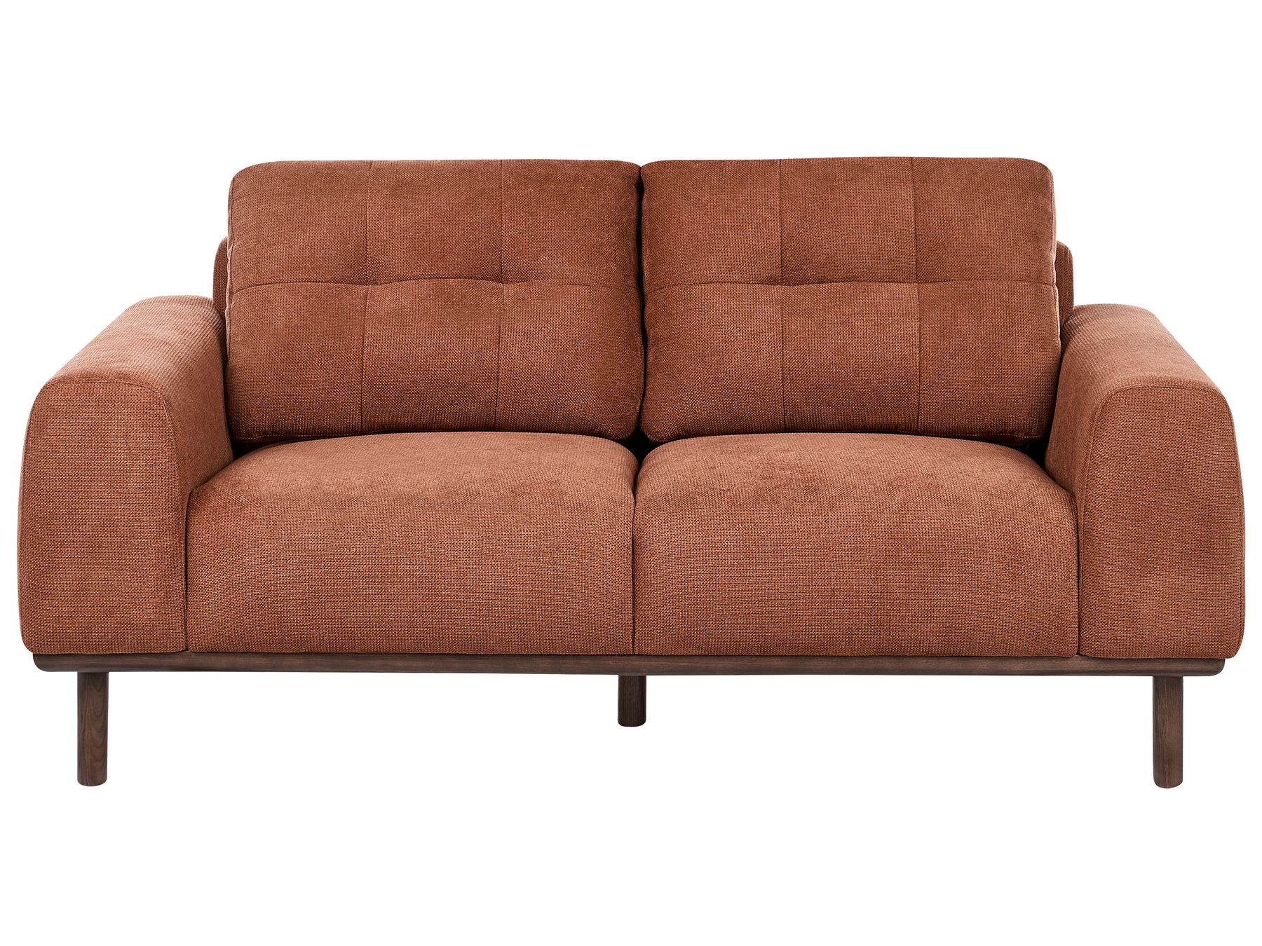 2 Seater Fabric Sofa Golden Brown LAURILA
