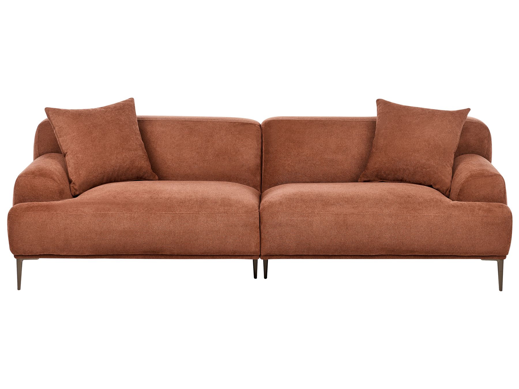 3 Seater Fabric Sofa Golden Brown MATILA