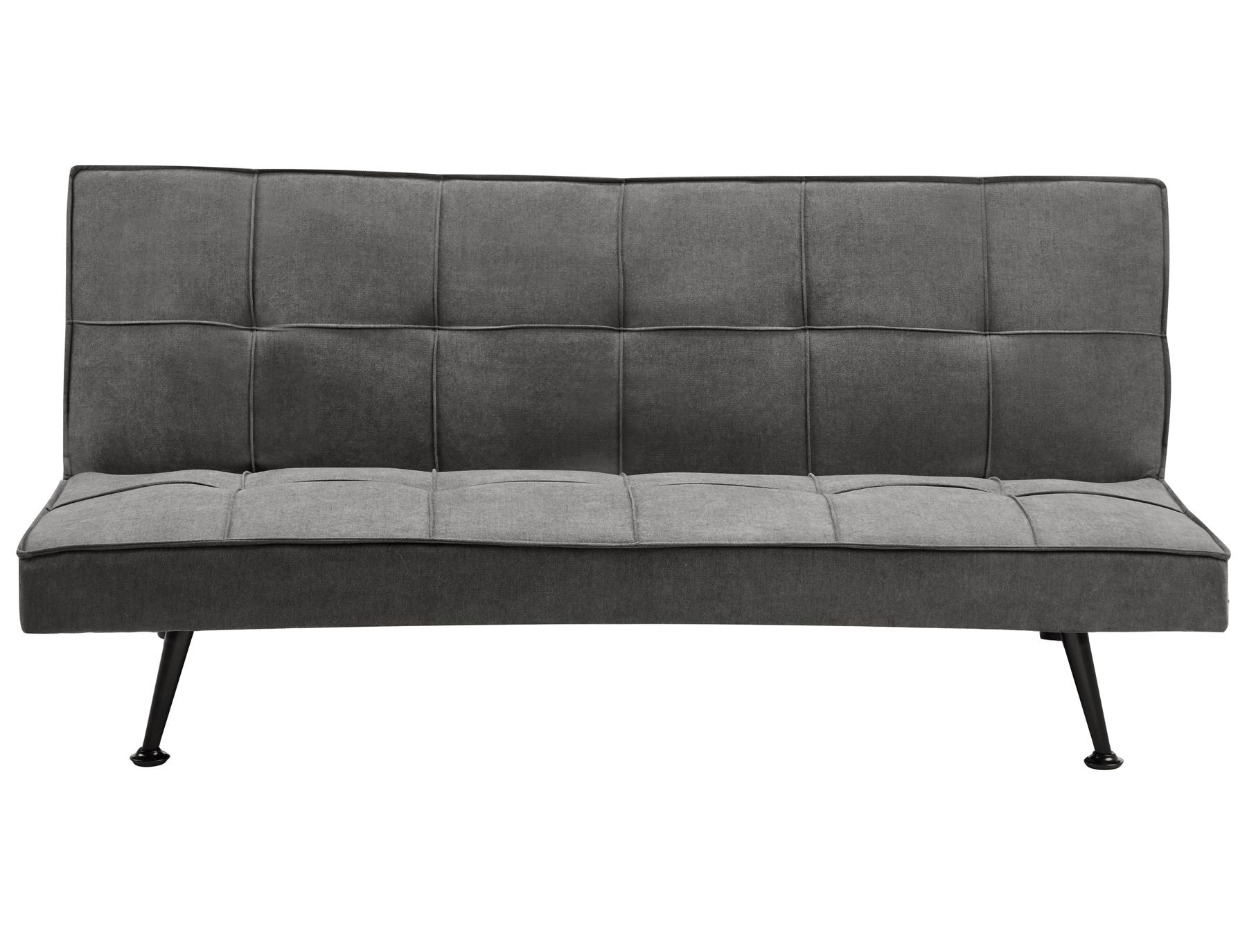Sofa Bed HASLE Fabric Dark Grey 3 Seater