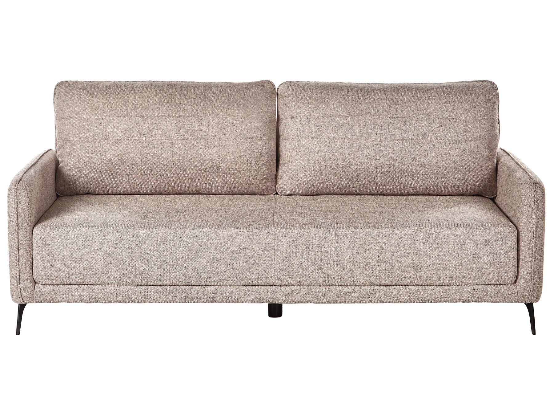 Sofa Bed HEMING Fabric Light Brown 3 Seater