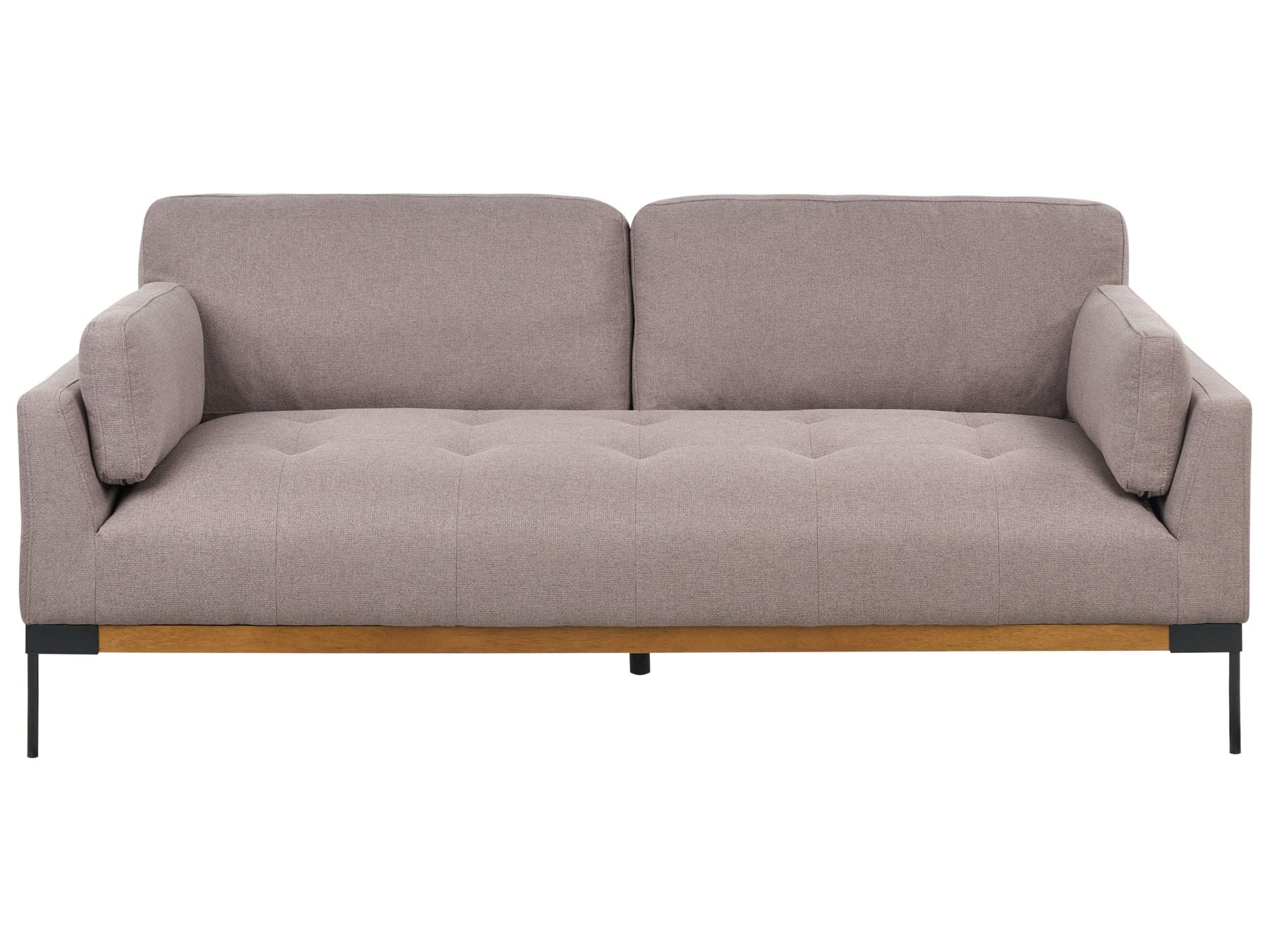 3 Seater Fabric Sofa Taupe SKAVEN