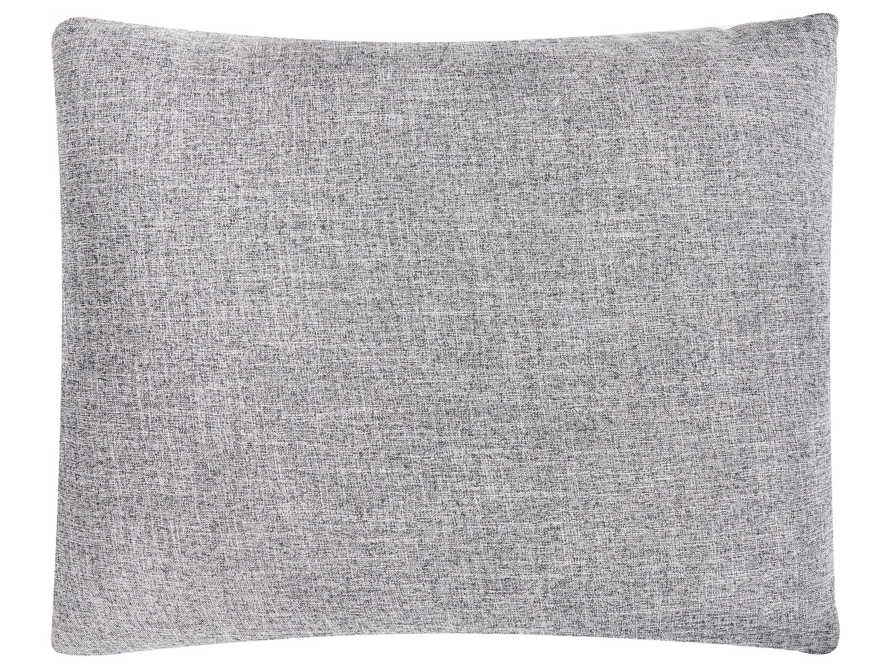 4 Seater Fabric Sofa Grey and Black TORPO