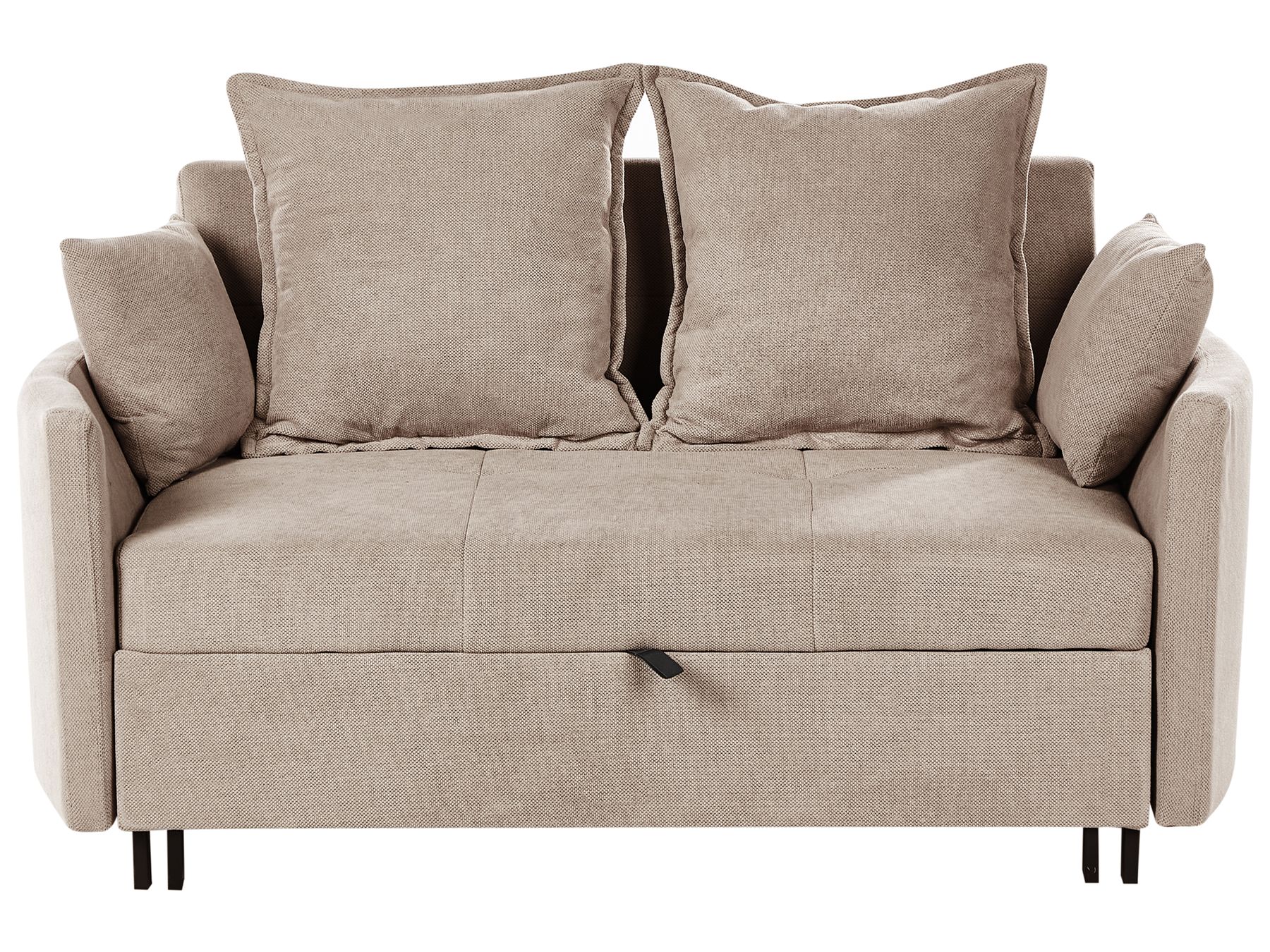 Sofa Bed HOVIN Fabric Taupe 2 Seater