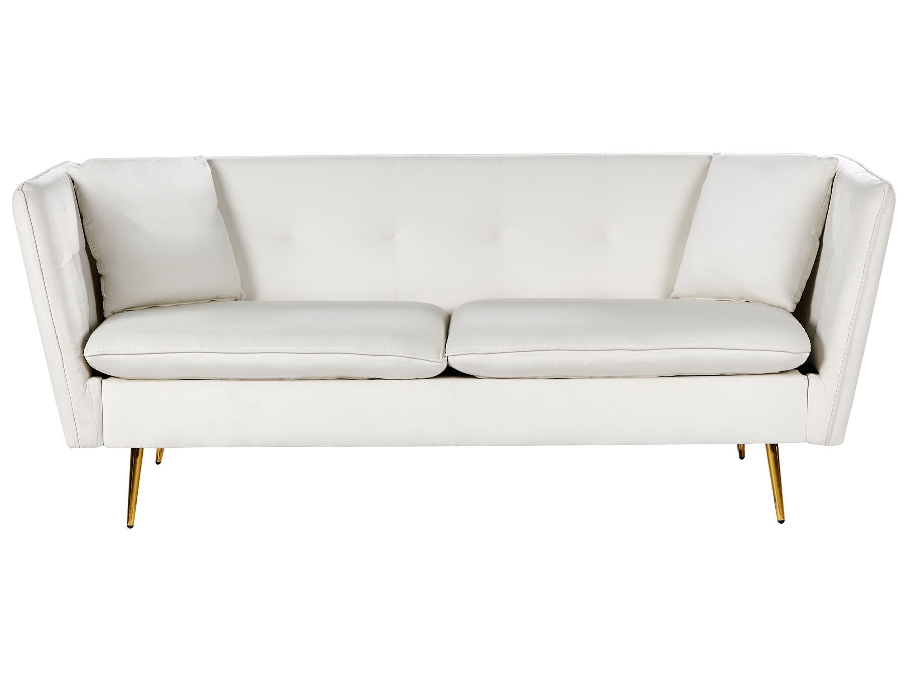 3 Seater Velvet Sofa White FREDERICA