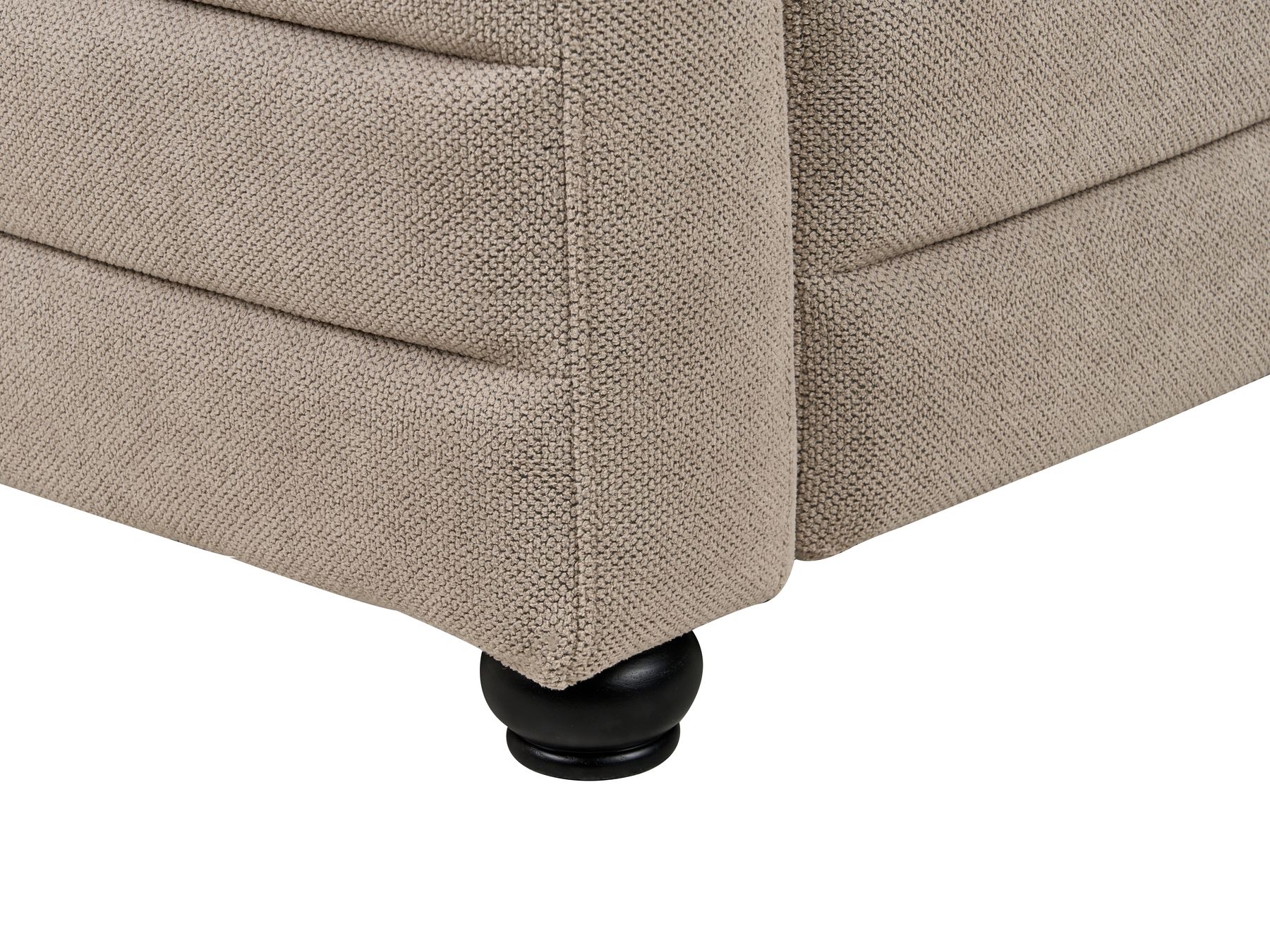 2 Seater Fabric Sofa Taupe HOFN