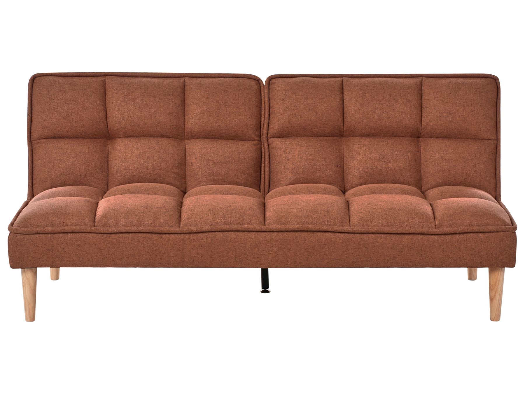 Sofa Bed SILJAN Fabric Golden Brown 3 Seater