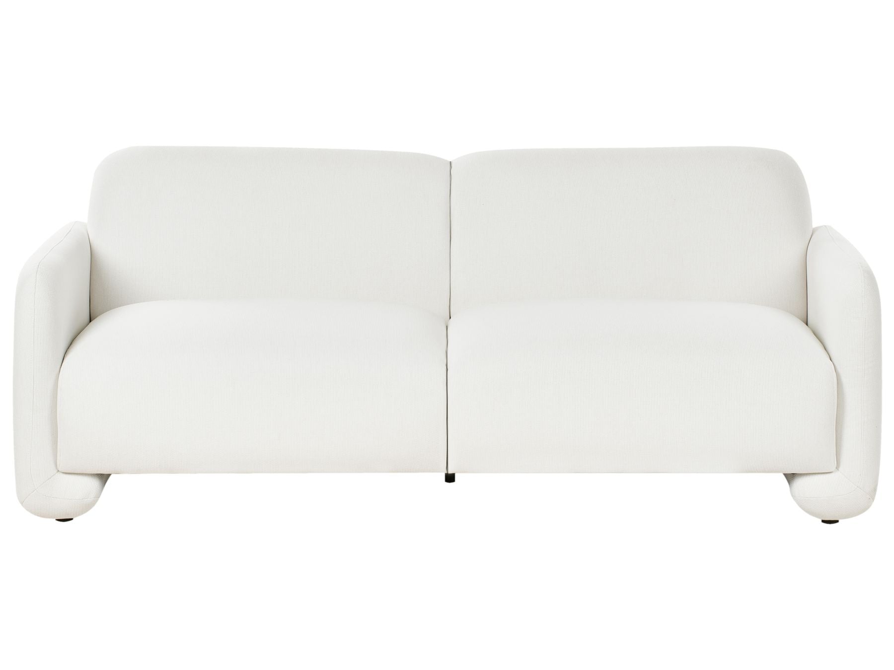 3 Seater Fabric Sofa White SALAND