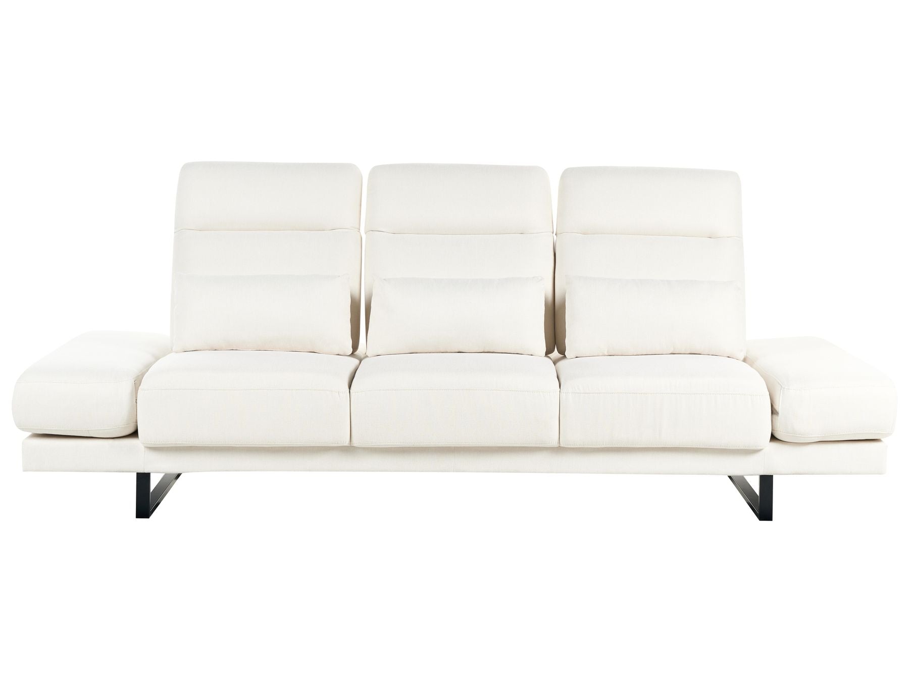 Fabric 3 Seater Sofa Off White IKAST