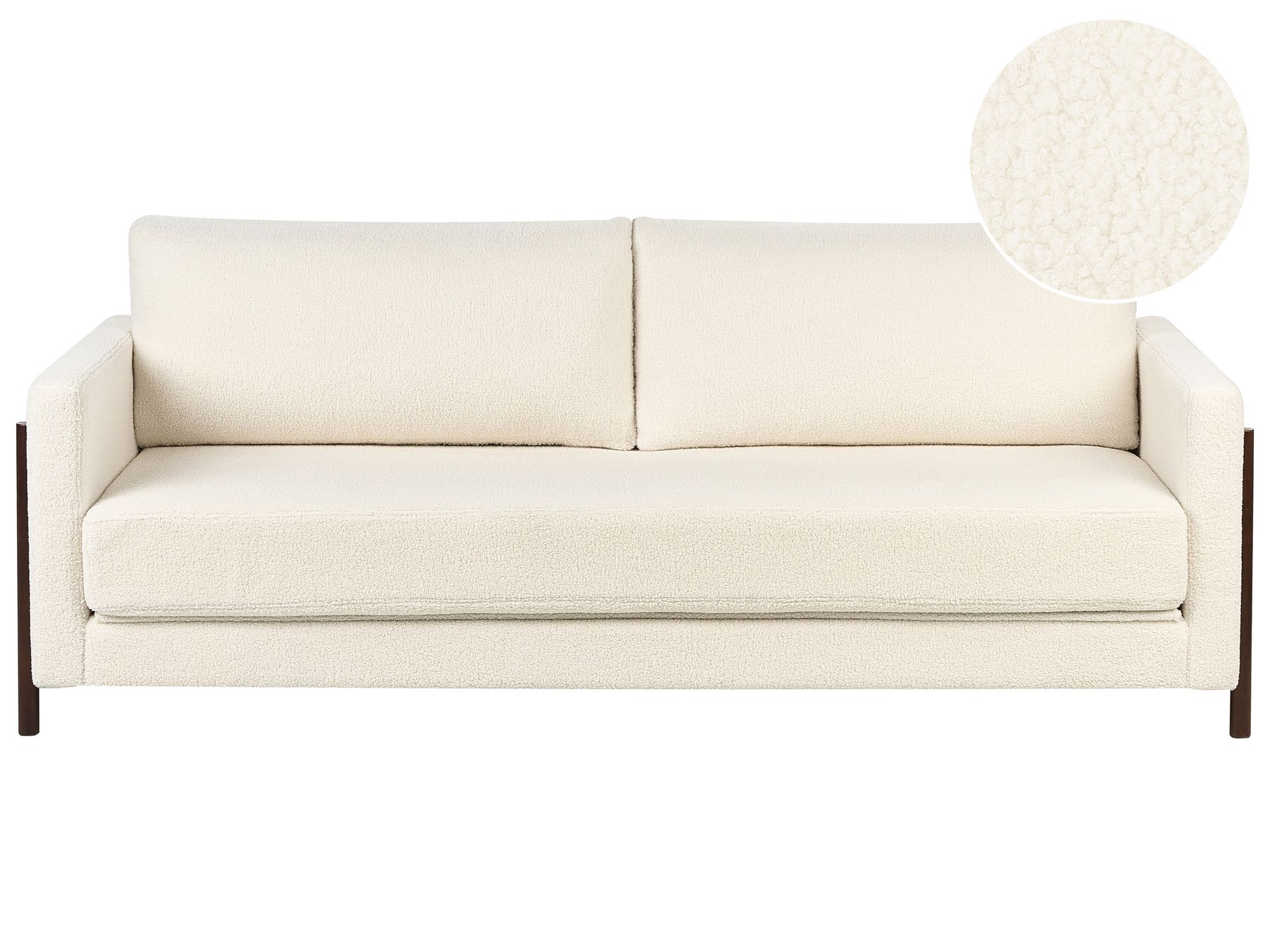 Sofa Bed ORSA Boucle White 3 Seater