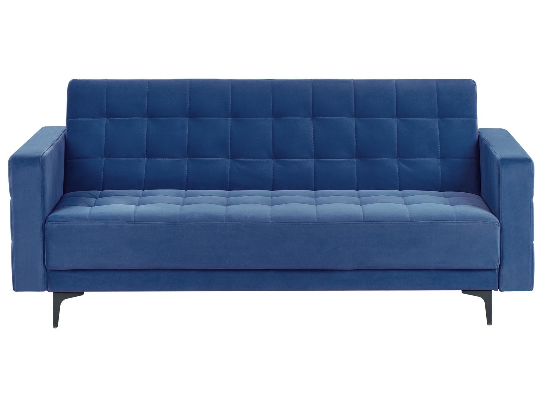 Sofa Bed ABERDEEN Velvet Blue 3 Seater