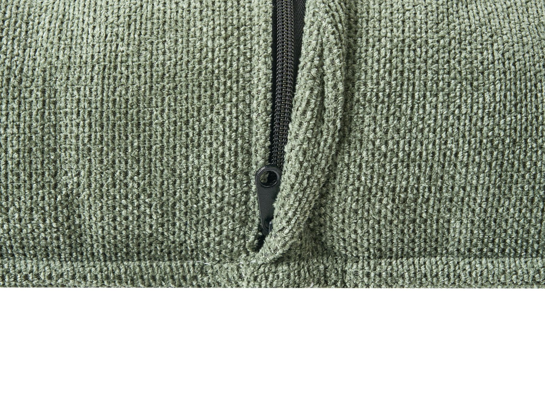 Corner Sofa DOLVA Chenille Dark Green 3 Seater Right Hand