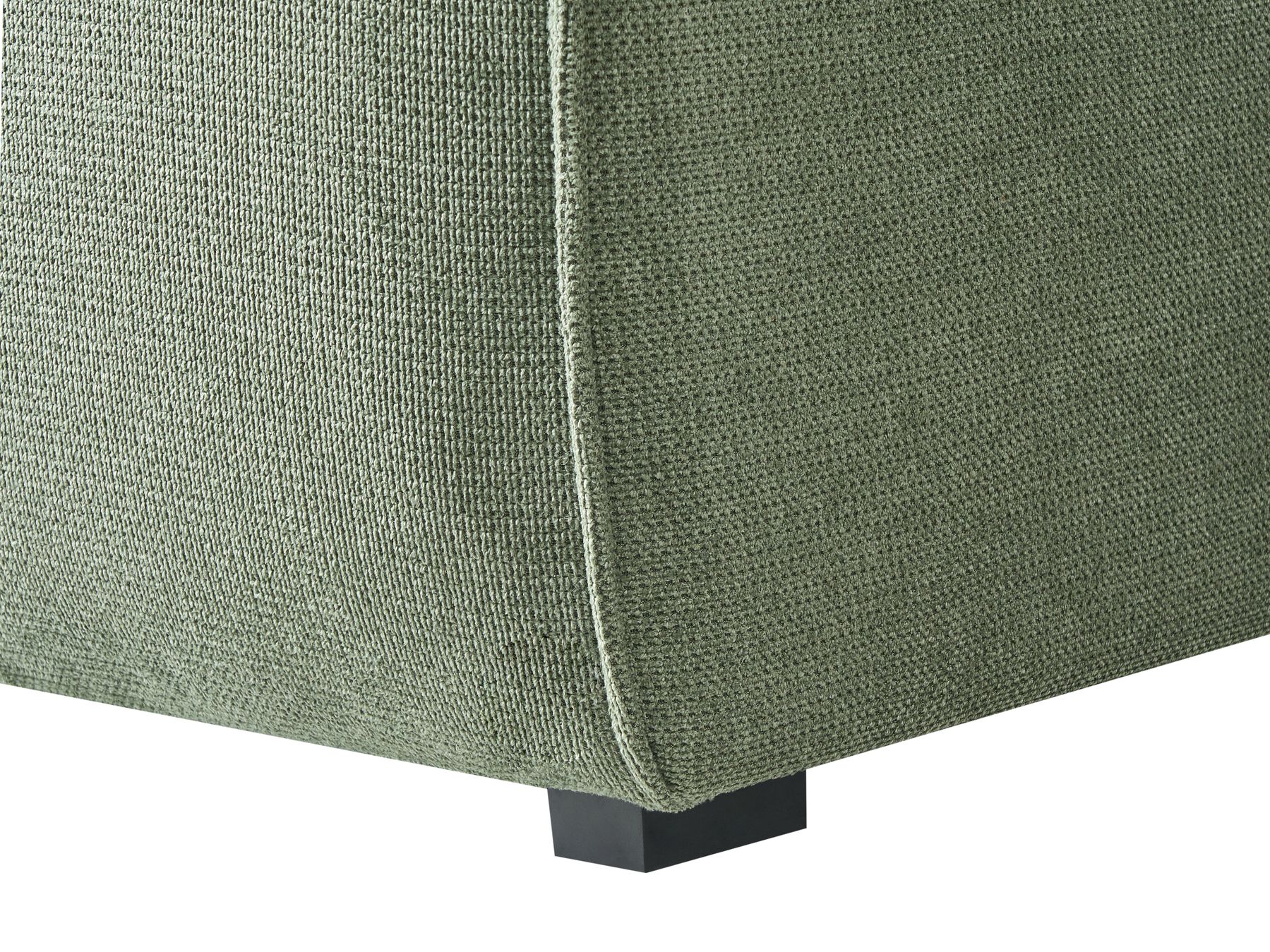 Corner Sofa DOLVA Chenille Dark Green 3 Seater Right Hand