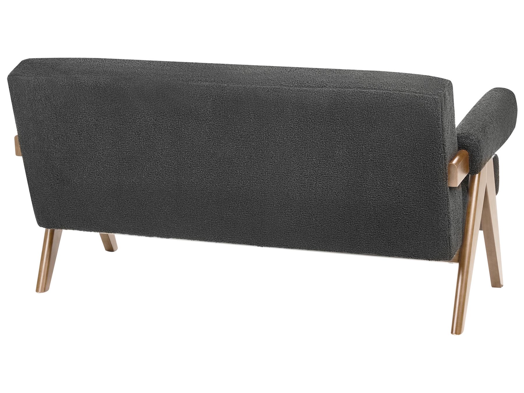 Sofa TAMRE Boucle Black/ Dark Brown 2 Seater