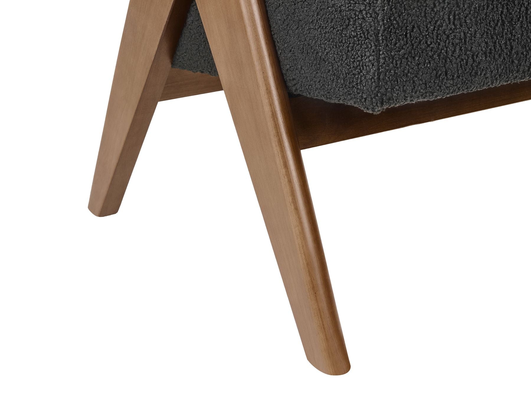 Sofa TAMRE Boucle Black/ Dark Brown 2 Seater
