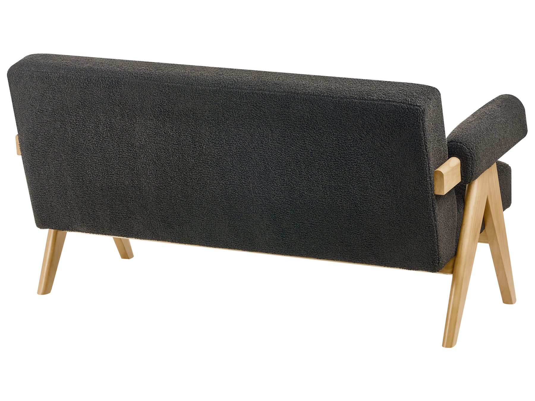 Sofa TAMRE Boucle Black/ Light Brown 2 Seater