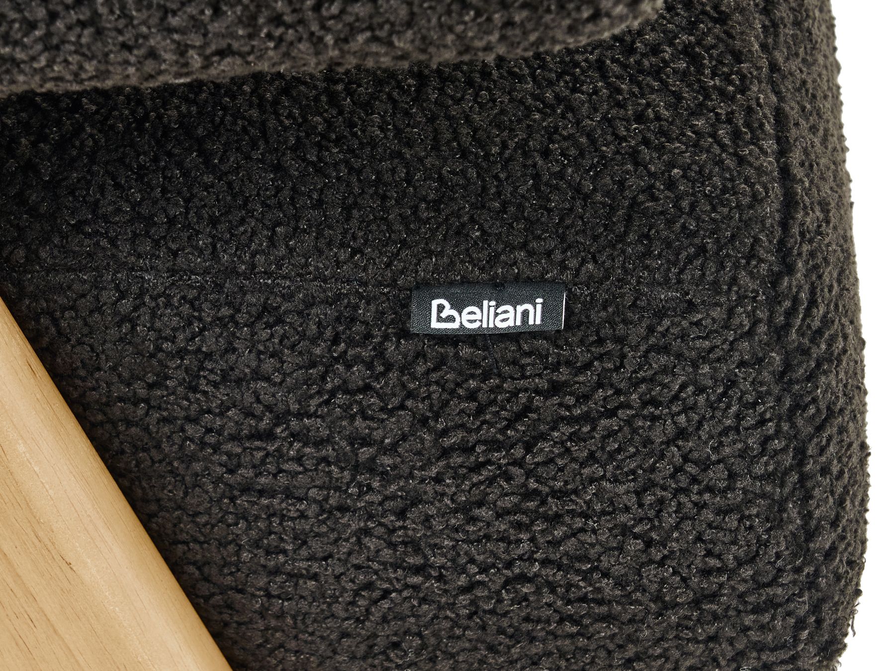 Sofa TAMRE Boucle Black/ Light Brown 2 Seater