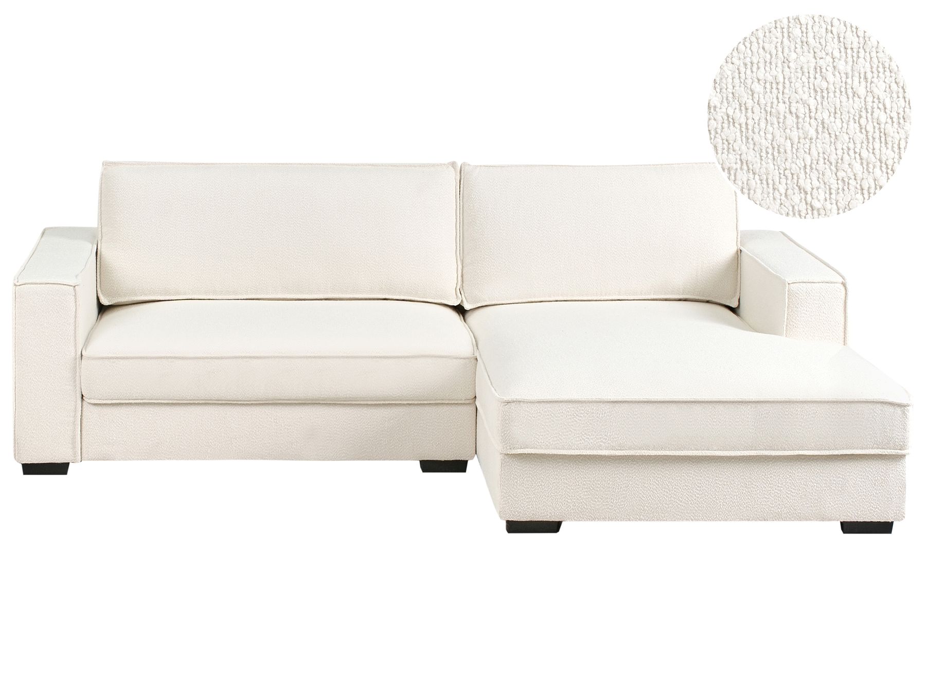 Corner Sofa RENDERS Boucle Off-White Left Hand