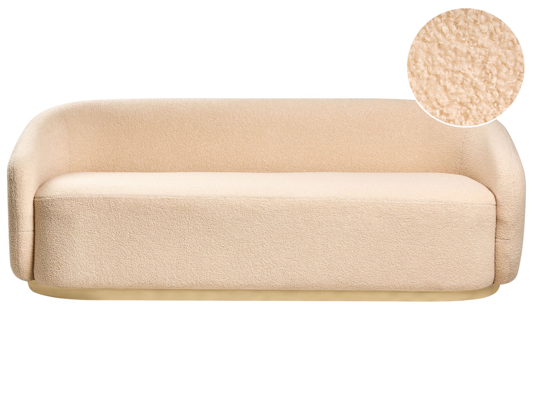 Sofa SIPO Boucle Beige 2 Seater