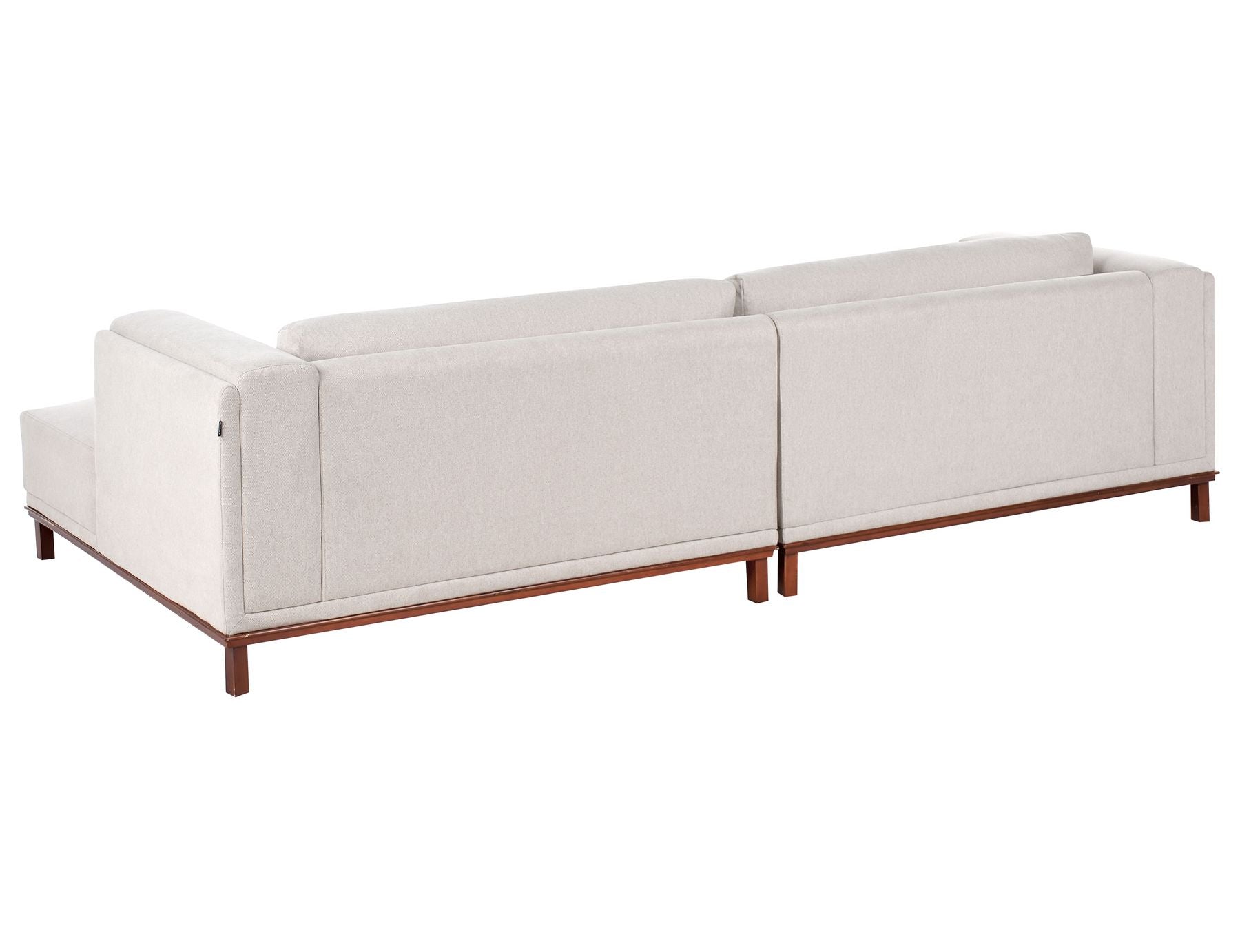 Corner Sofa VENG Fabric Light Beige 4 Seater