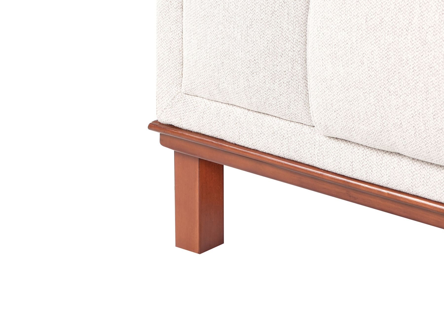Corner Sofa VENG Fabric Light Beige 4 Seater