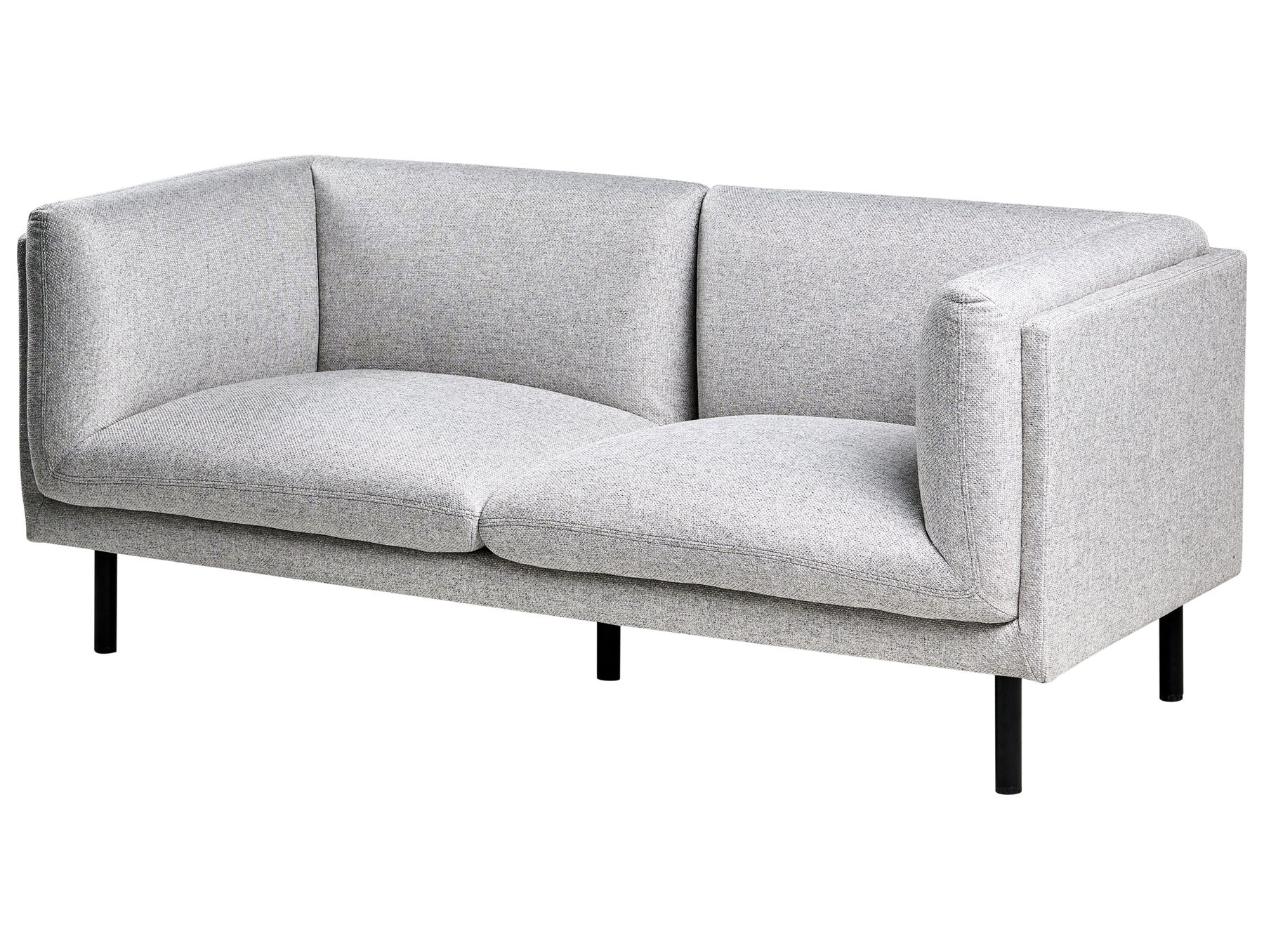 Sofa VORGOD Fabric Light Grey 2 Seater