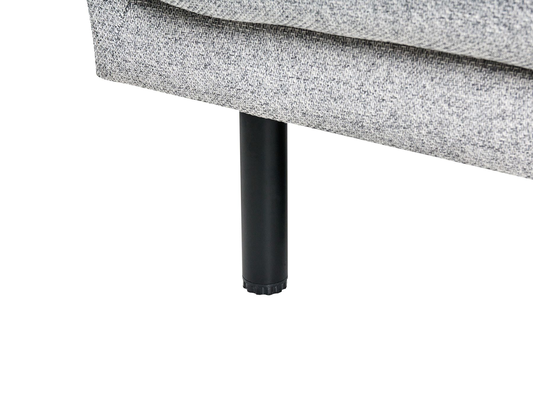 Sofa VORGOD Fabric Light Grey 2 Seater