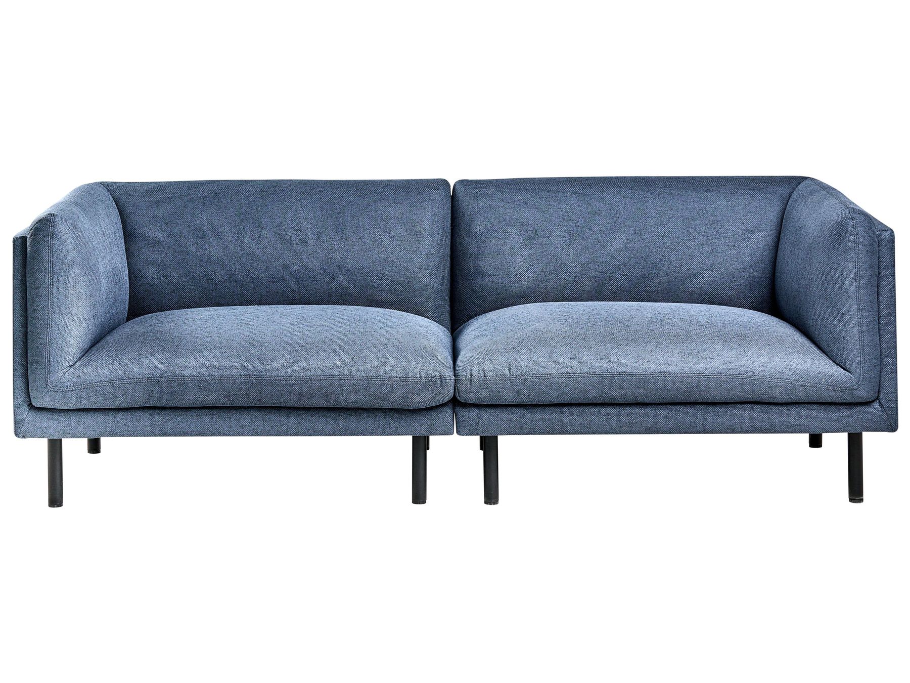 Sofa VORGOD Fabric Dark Blue 3 Seater