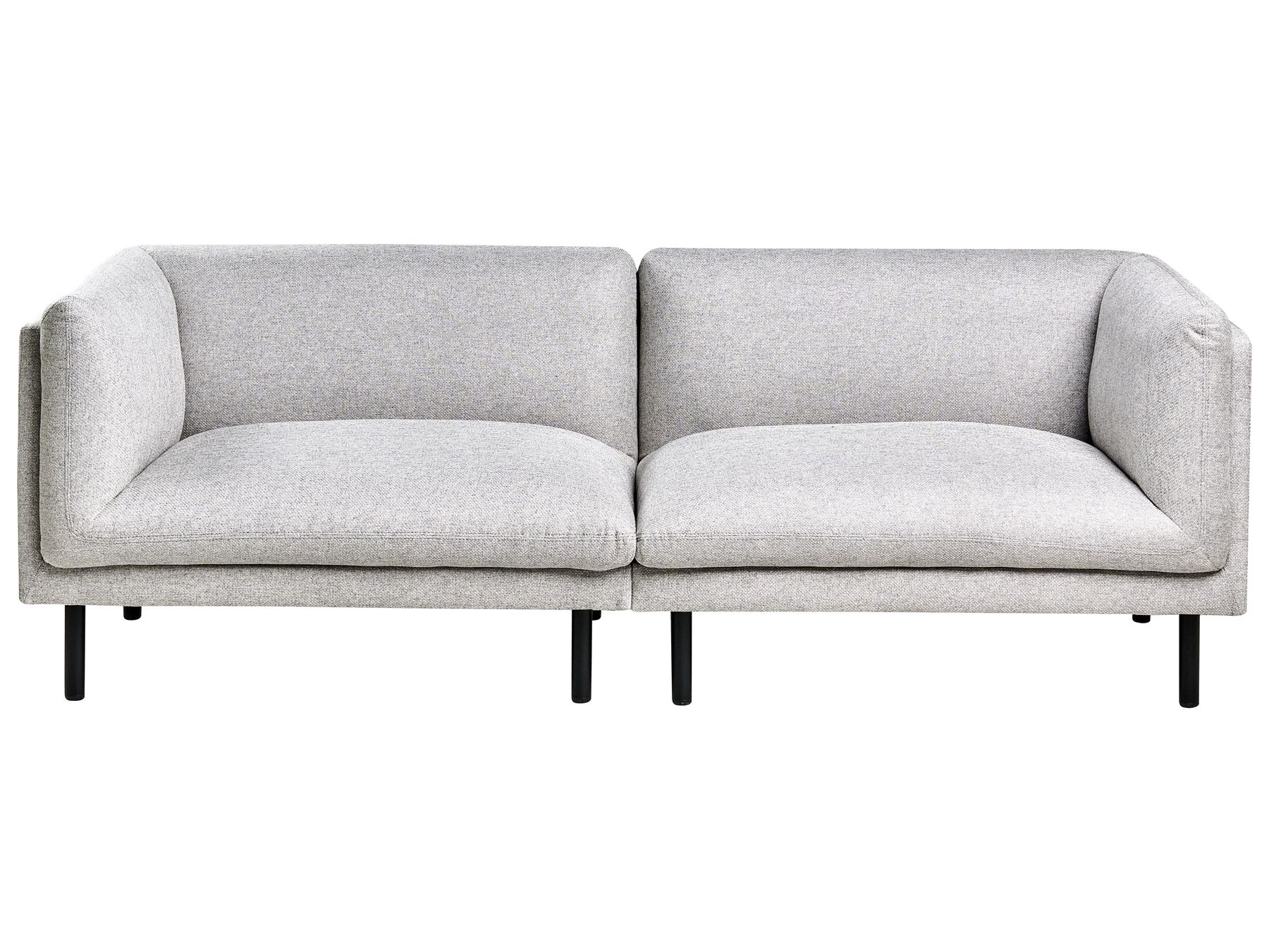 Sofa VORGOD Fabric Light Grey 3 Seater