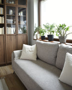 Sofa Bed HEMING Fabric Light Brown 3 Seater