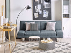 Fabric Sofa Bed Dark Blue YORK