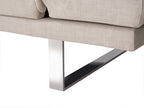 Fabric Sofa Bed Beige YORK