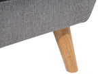 Left Hand Fabric Corner Sofa Grey MOTALA