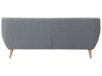 3 Seater Fabric Sofa Grey MOTALA