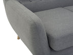 3 Seater Fabric Sofa Grey MOTALA