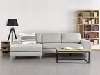 Corner Sofa KIRUNA Fabric Light Grey 4 Seater Right Hand